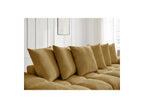 Anakin - Canapé Droit Fixe 3 Places - Tissu Texturé - 6 Coussins