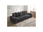 Anakin - Canapé Droit Fixe 3 Places - Tissu Texturé - 6 Coussins