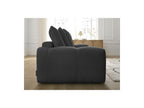 Anakin - Canapé Droit Fixe 3 Places - Tissu Texturé - 6 Coussins