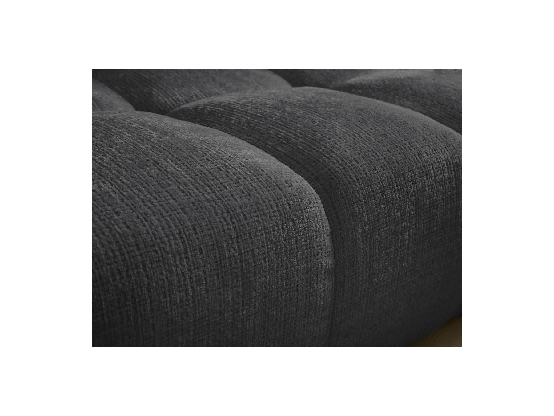 Anakin - Canapé Droit Fixe 3 Places - Tissu Texturé - 6 Coussins