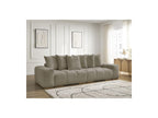 Anakin - Canapé Droit Fixe 3 Places - Tissu Texturé - 6 Coussins