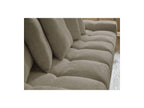 Anakin - Canapé Droit Fixe 3 Places - Tissu Texturé - 6 Coussins