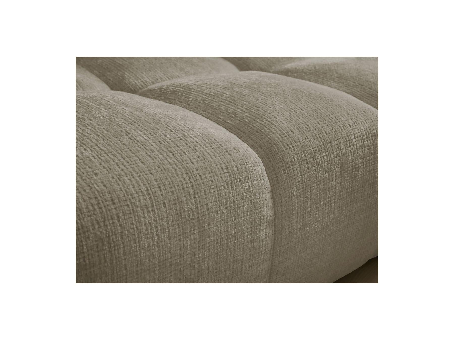 Anakin - Canapé Droit Fixe 3 Places - Tissu Texturé - 6 Coussins