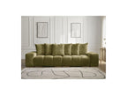 Anakin - Canapé Droit Fixe 3 Places - Tissu Texturé - 6 Coussins