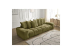Anakin - Canapé Droit Fixe 3 Places - Tissu Texturé - 6 Coussins
