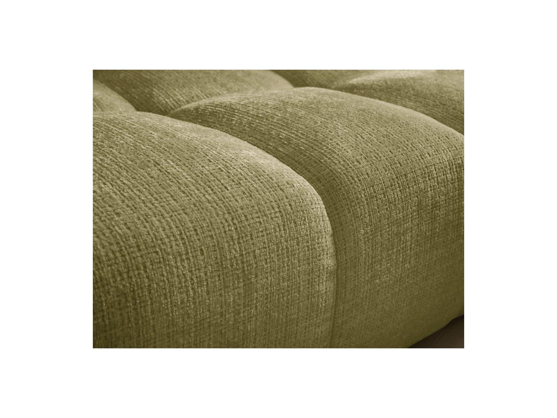 Anakin - Canapé Droit Fixe 3 Places - Tissu Texturé - 6 Coussins
