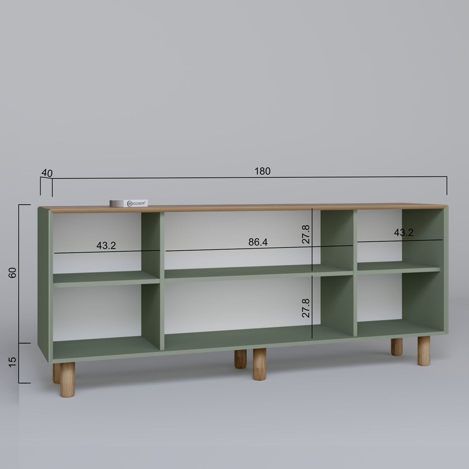 Consoles Bohemian 1600-147 - Vert