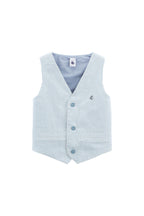 Chaleco De Traje - Celeste Y Azul Eléctrico - Niño