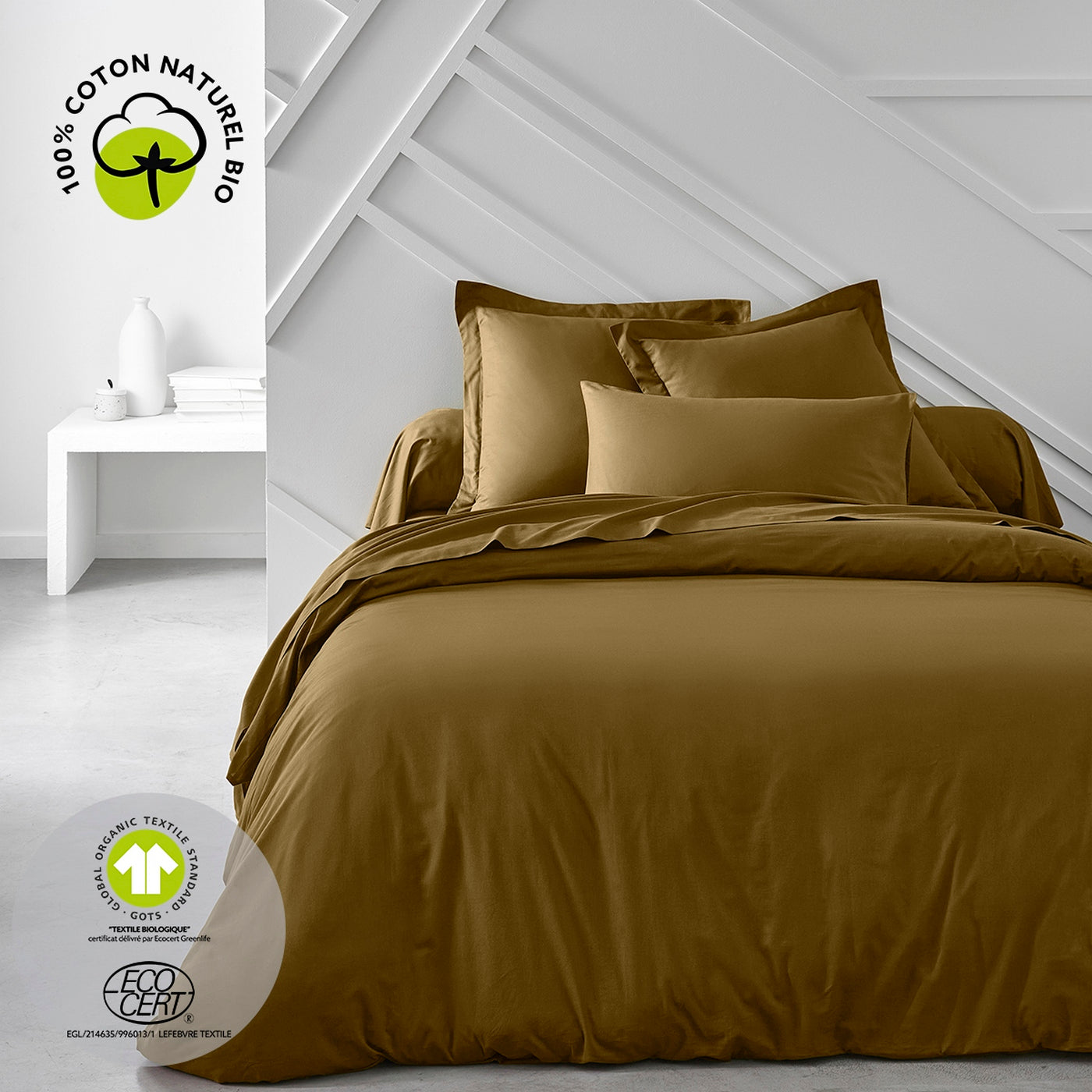 Organic - Taie Traversin Organic - Bronze