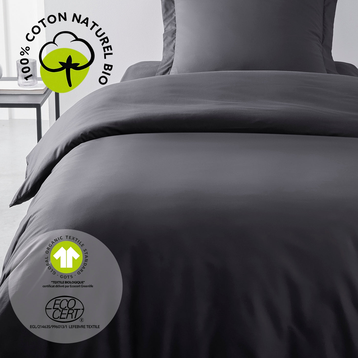 Organic - Duvet Cover - Grey