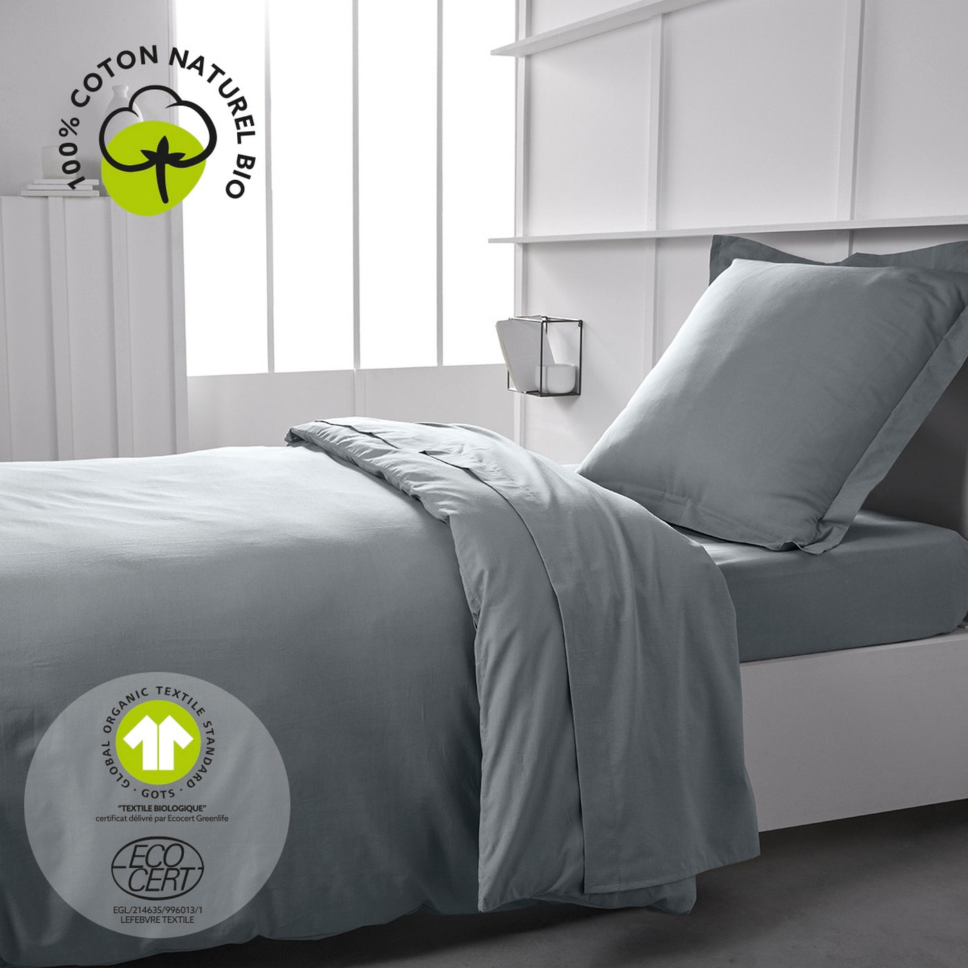 Organic - Duvet Cover - Grey