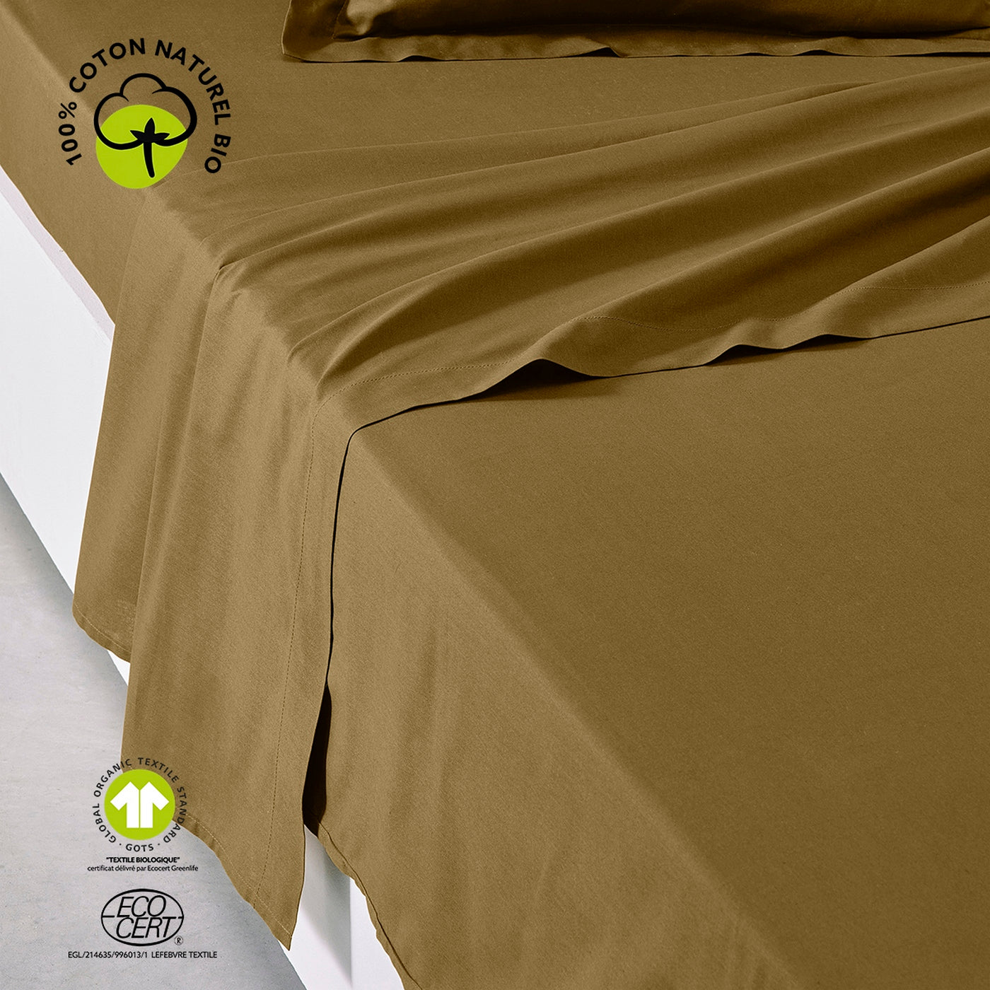 Organic - Flat Sheet - Brown