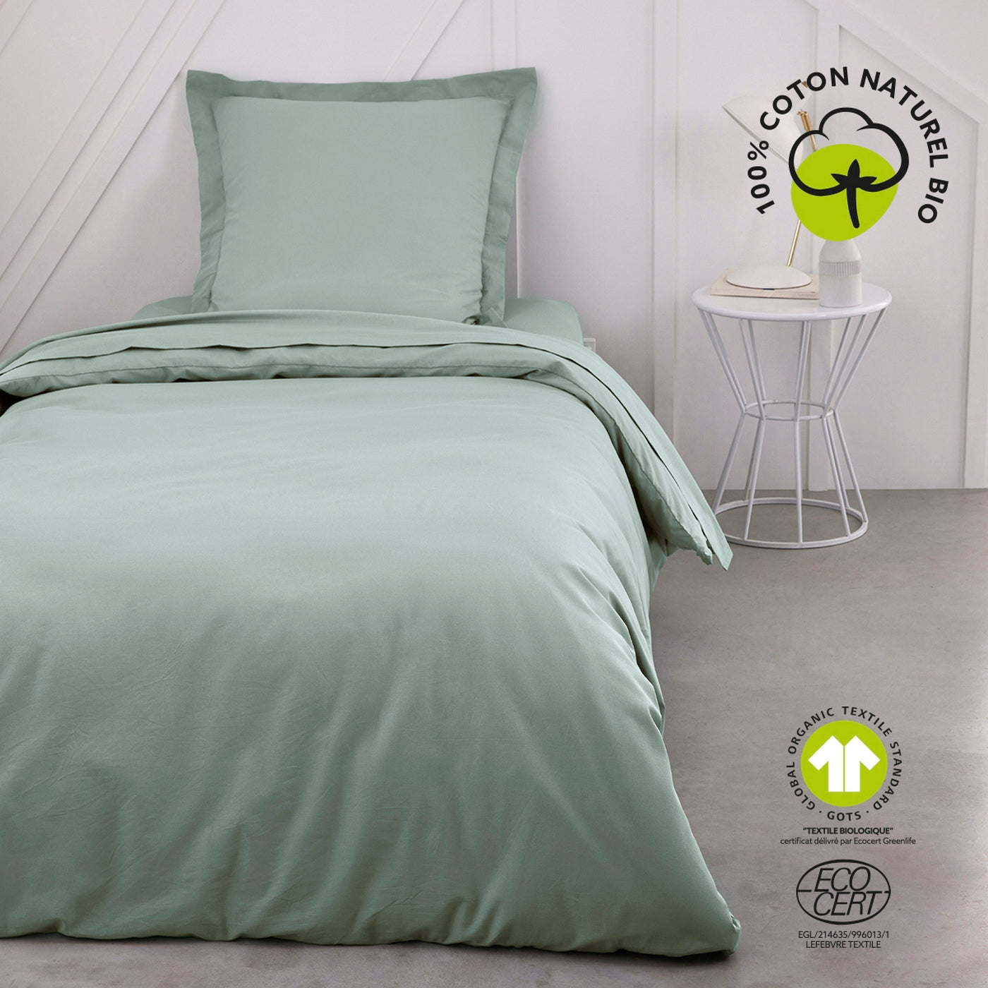 Organic - Drap Plat - Vert