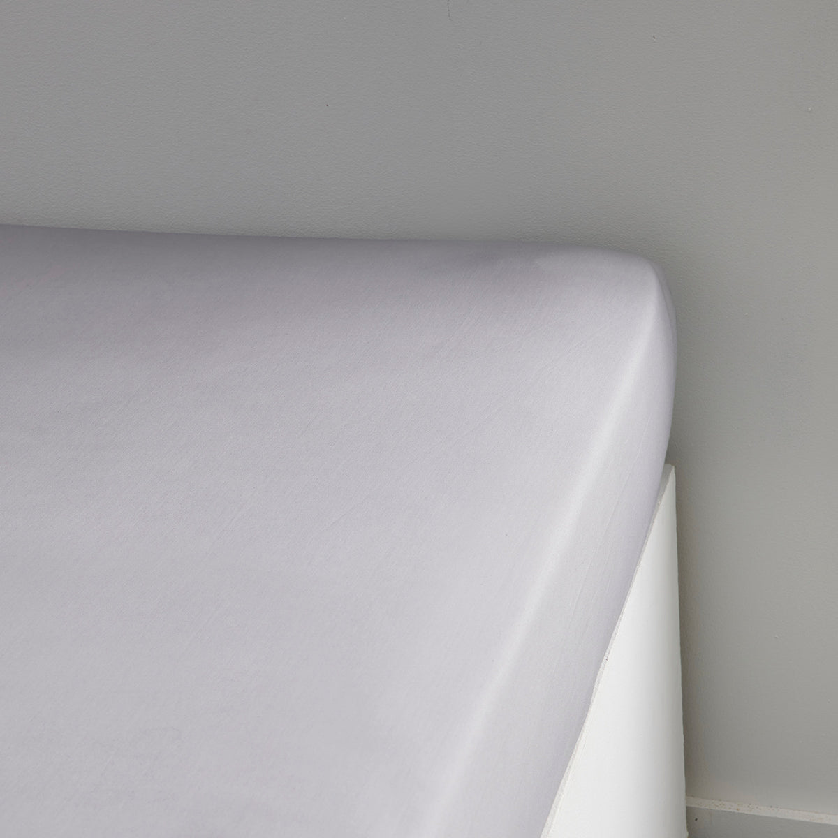 Percale Permanent Premium - Percale Fitted Sheet - Steel