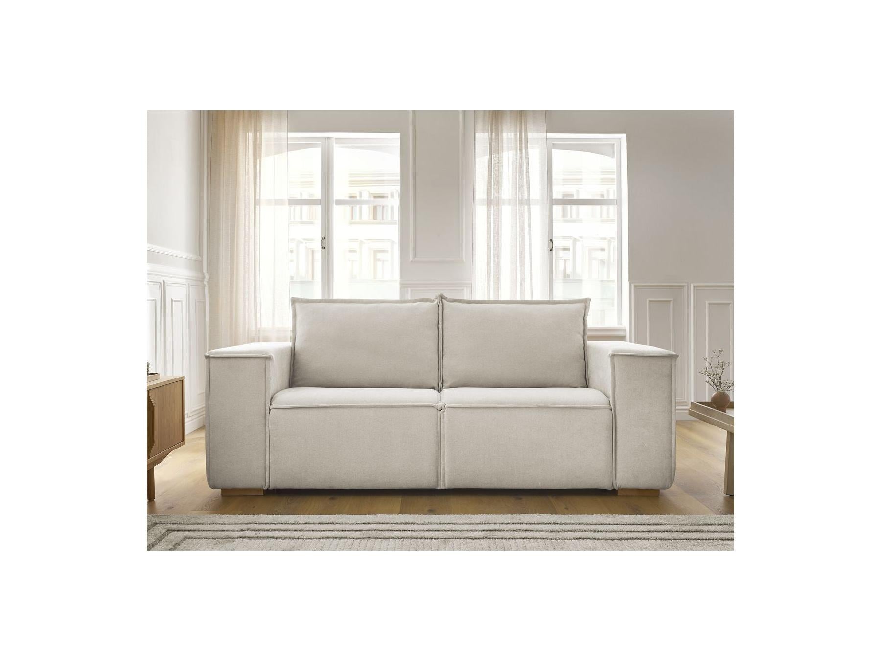 Chelsea - Sofá recto convertible con apertura exprés - Tejido texturizado - 160X200