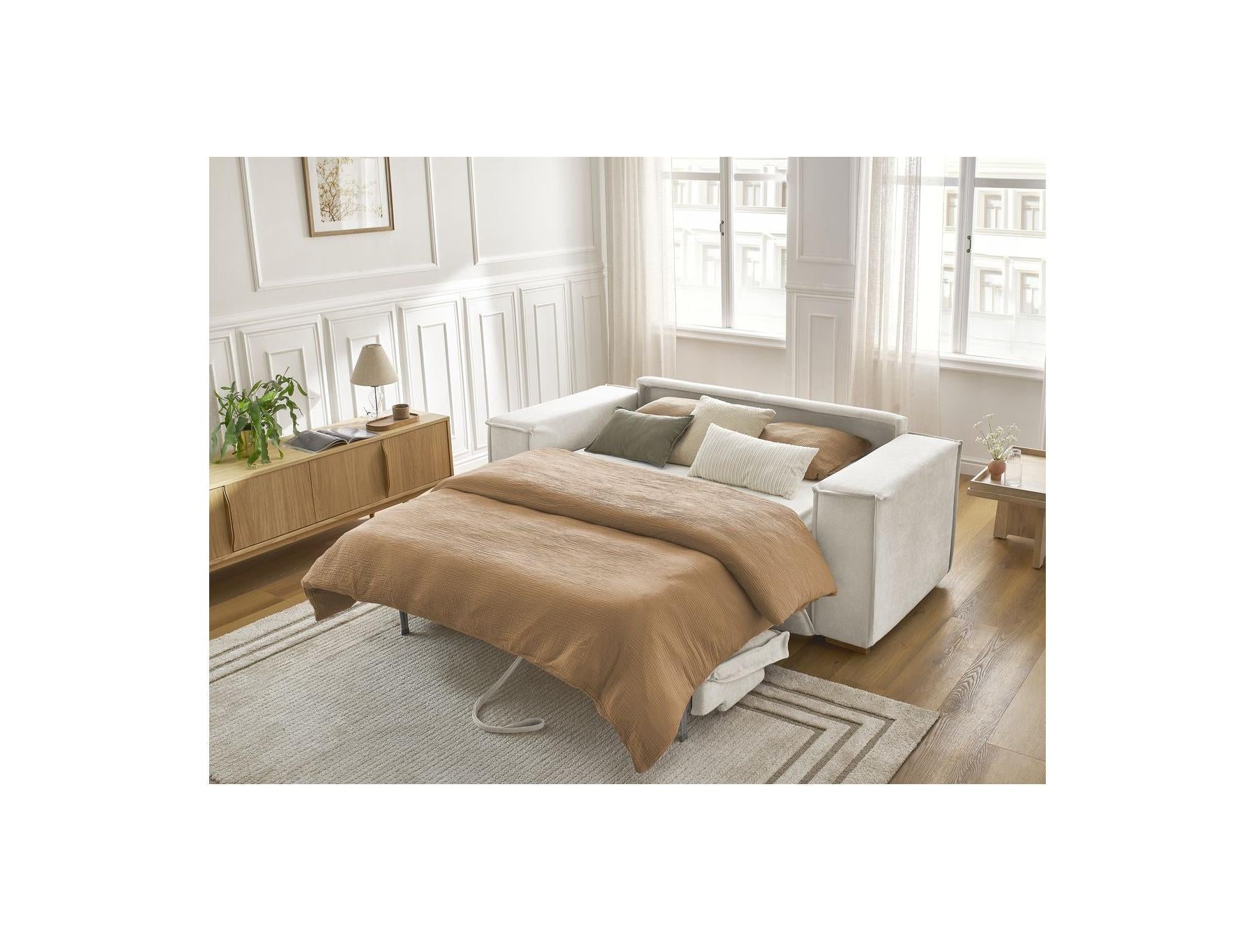Chelsea - Sofá recto convertible con apertura exprés - Tejido texturizado - 160X200
