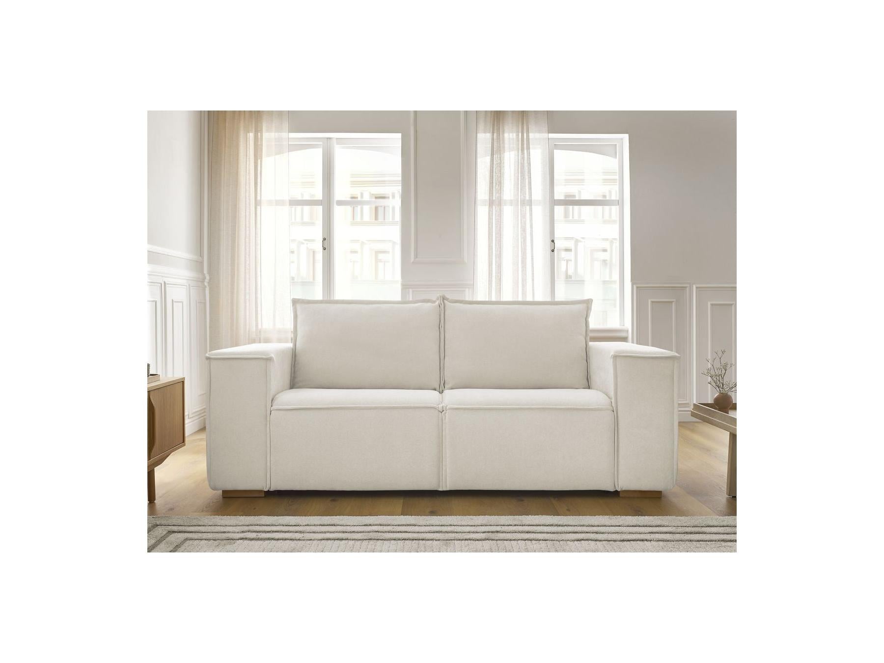 Chelsea - Sofá recto cama con apertura exprés - Tejido texturizado - 140X200