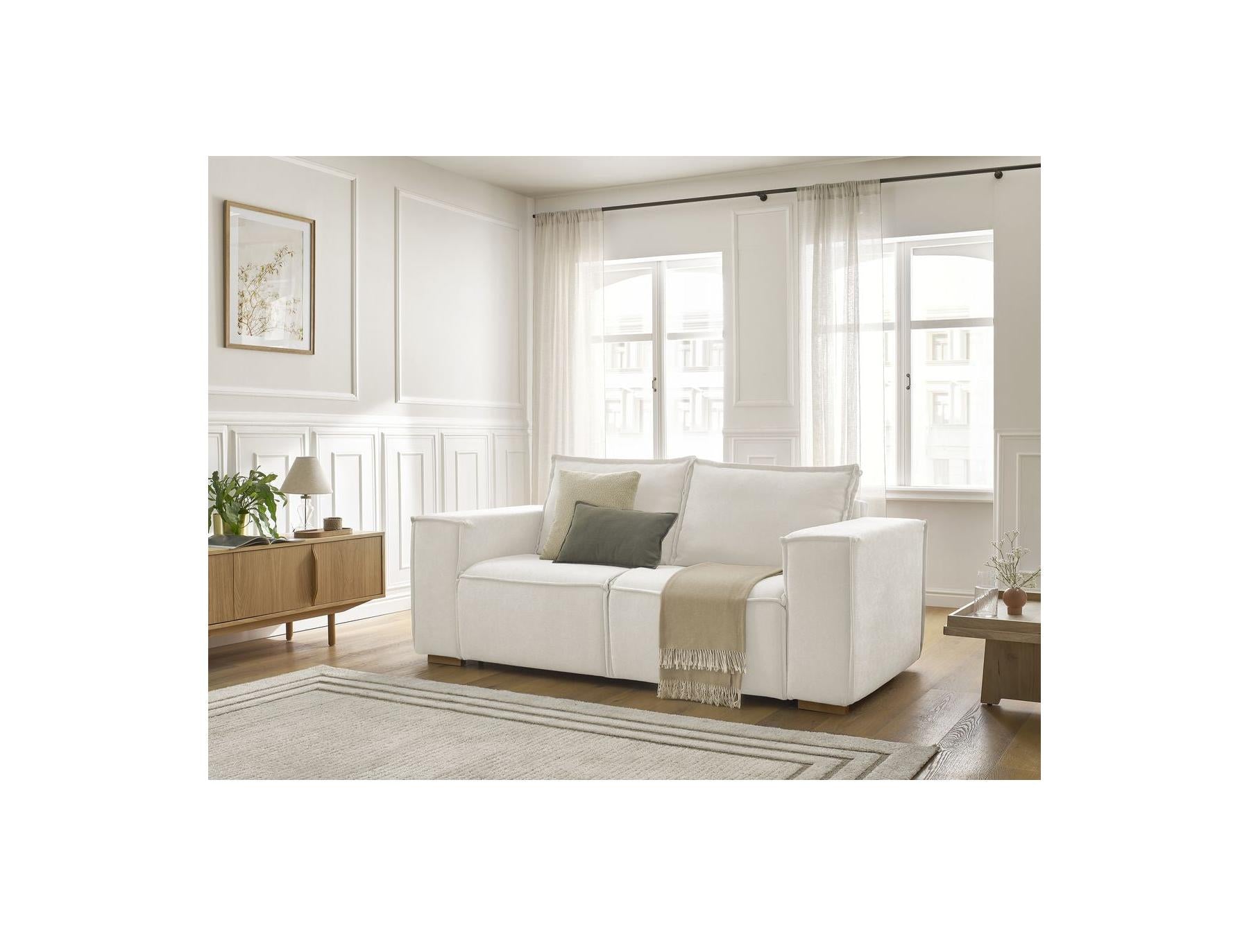 Chelsea - Sofá recto convertible con apertura exprés - Tejido texturizado - 160X200