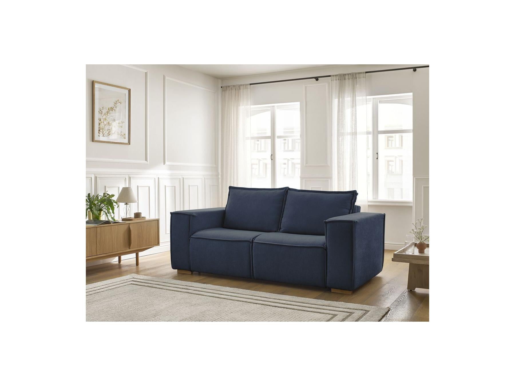 Chelsea - Sofá recto convertible con apertura exprés - Tejido texturizado - 160X200