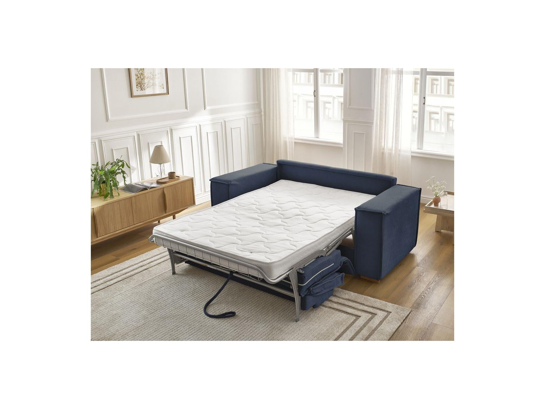Chelsea - Sofá recto cama con apertura exprés - Tejido texturizado - 140X200
