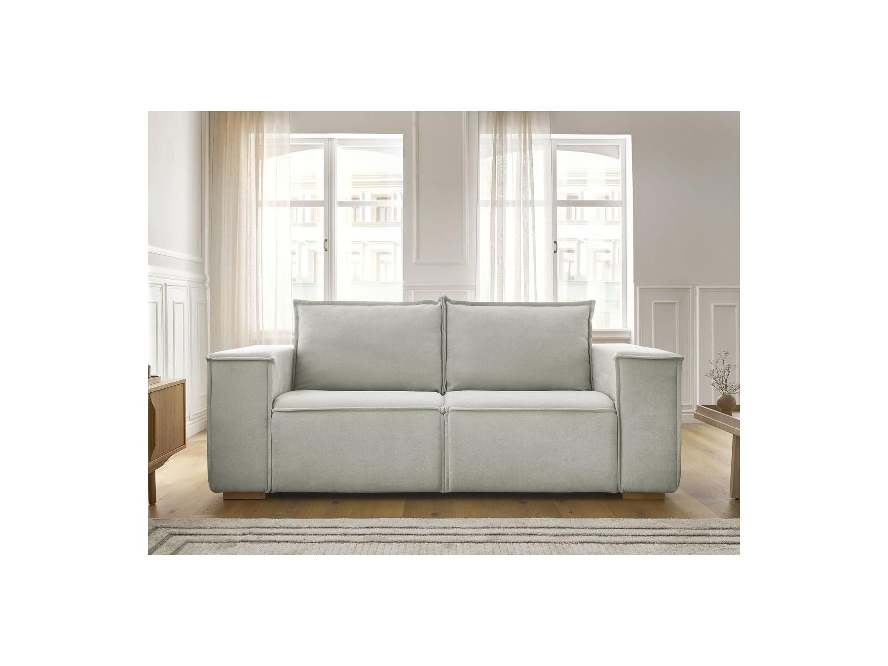 Chelsea - Sofá recto convertible con apertura exprés - Tejido texturizado - 160X200