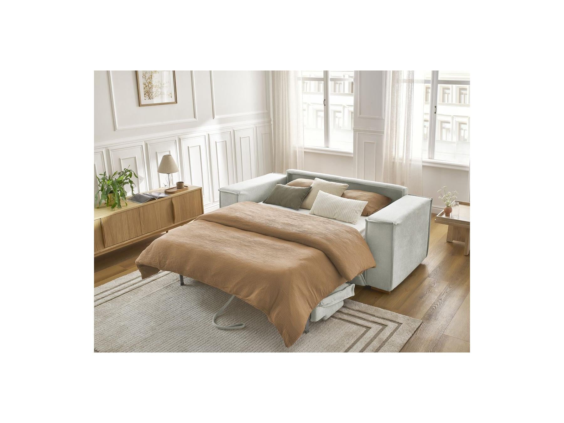 Chelsea - Sofá recto convertible con apertura exprés - Tejido texturizado - 160X200
