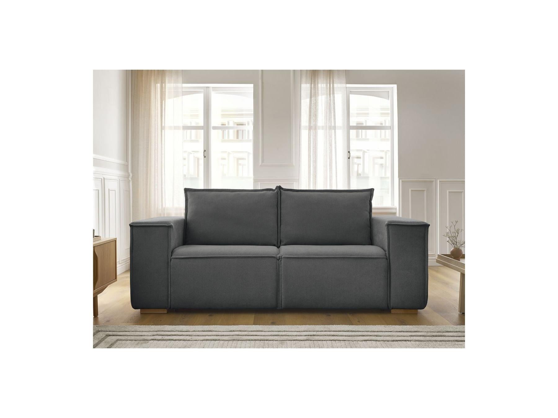 Chelsea - Sofá recto cama con apertura exprés - Tejido texturizado - 140X200