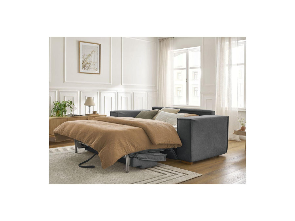 Chelsea - Sofá recto convertible con apertura exprés - Tejido texturizado - 160X200