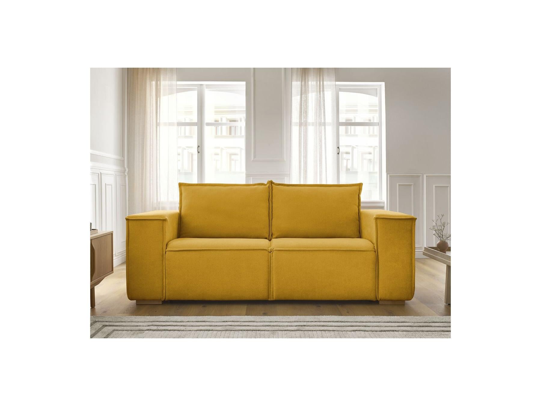 Chelsea - Sofá recto convertible con apertura exprés - Tejido texturizado - 160X200