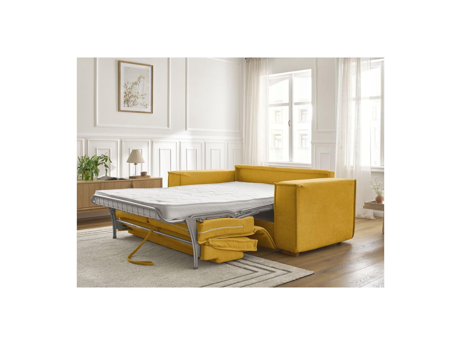 Chelsea - Sofá recto convertible con apertura exprés - Tejido texturizado - 160X200
