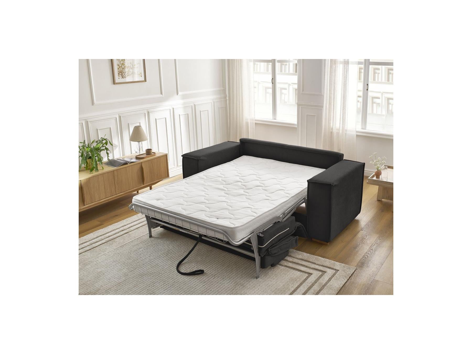 Chelsea - Sofá recto convertible con apertura exprés - Tejido texturizado - 160X200