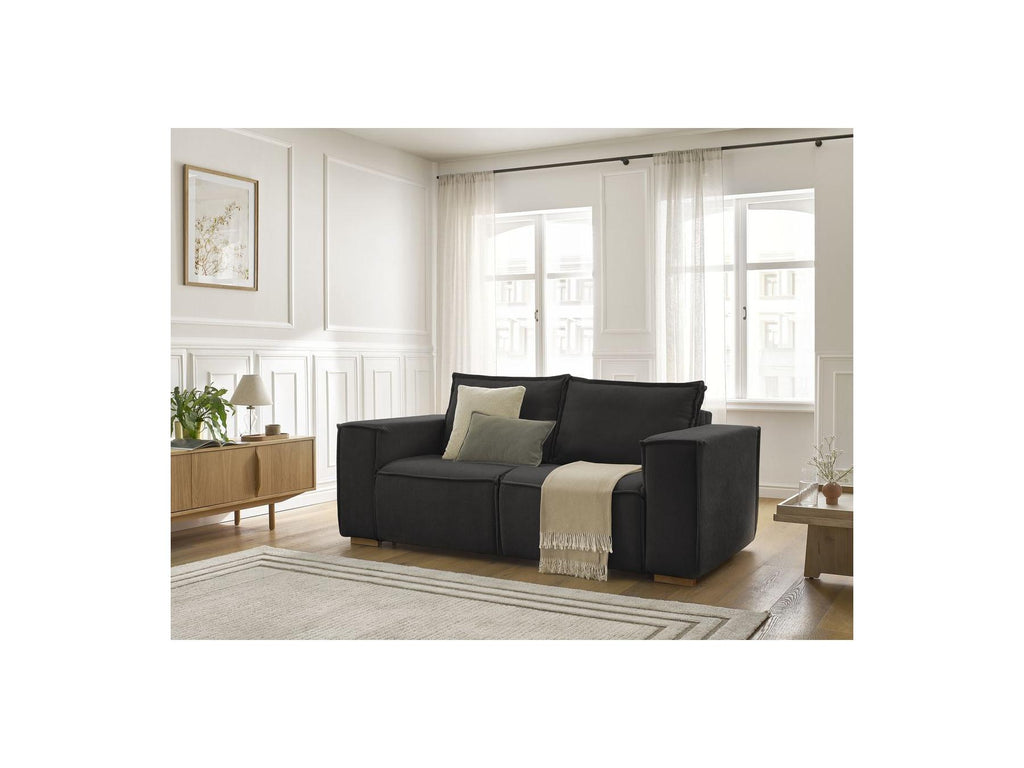 Chelsea - Sofá recto convertible con apertura exprés - Tejido texturizado - 160X200