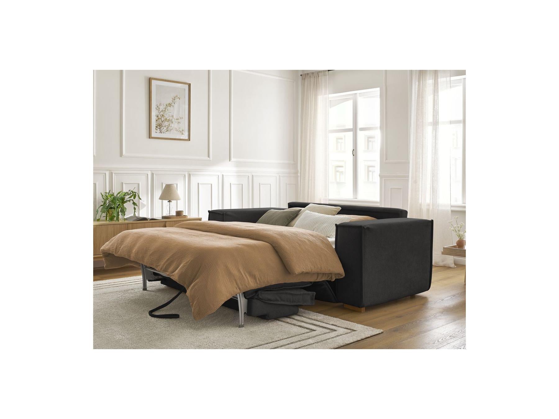 Chelsea - Sofá recto convertible con apertura exprés - Tejido texturizado - 160X200