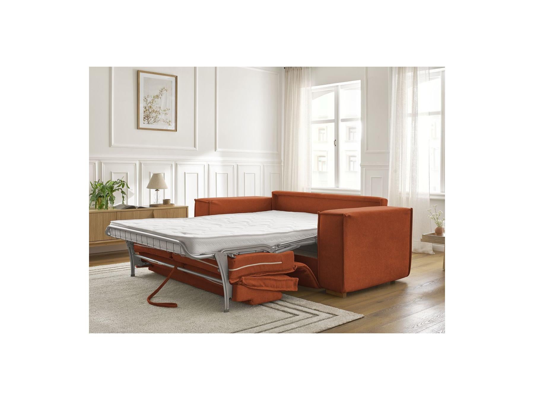 Chelsea - Sofá recto convertible con apertura exprés - Tejido texturizado - 160X200