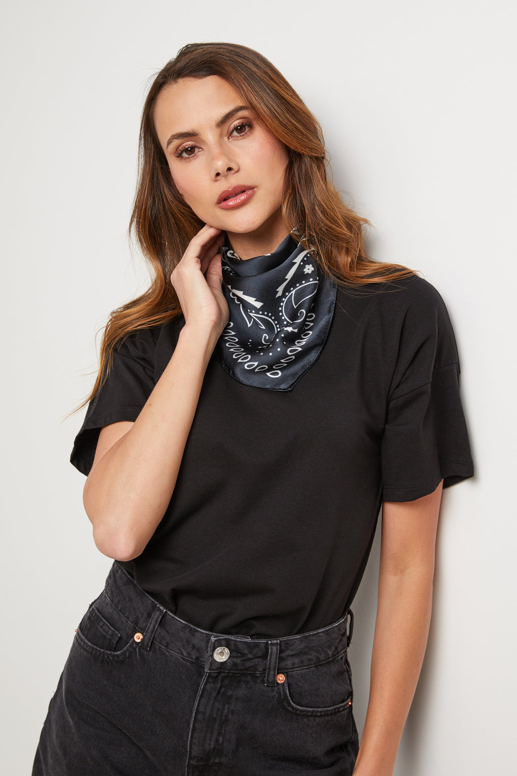 Foulard - Noir - Femme