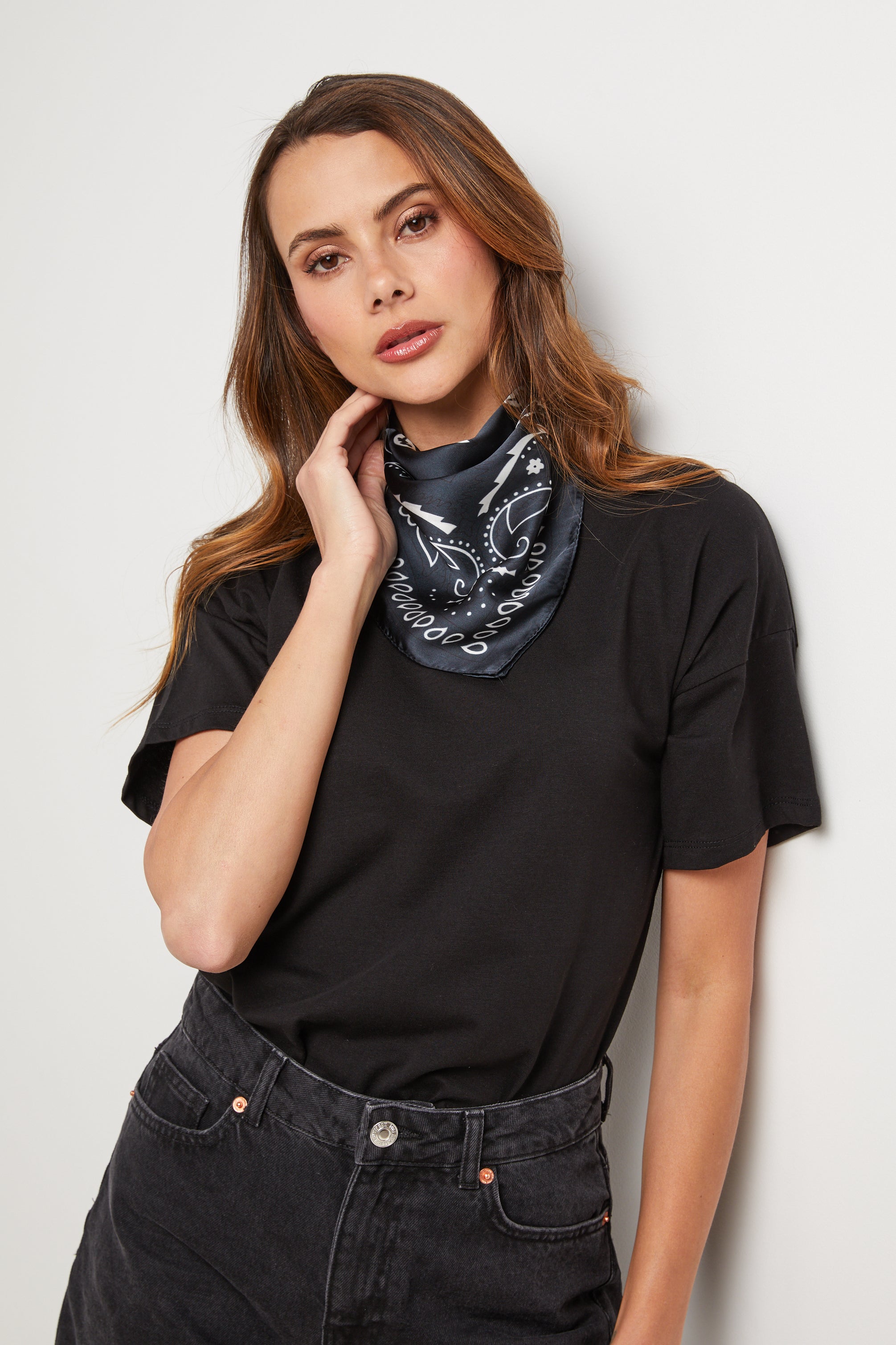 Foulard - Noir - Femme