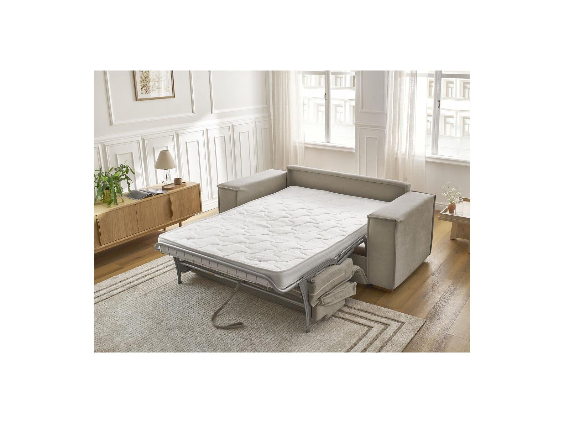 Chelsea - Sofá recto convertible con apertura exprés - Tejido texturizado - 160X200