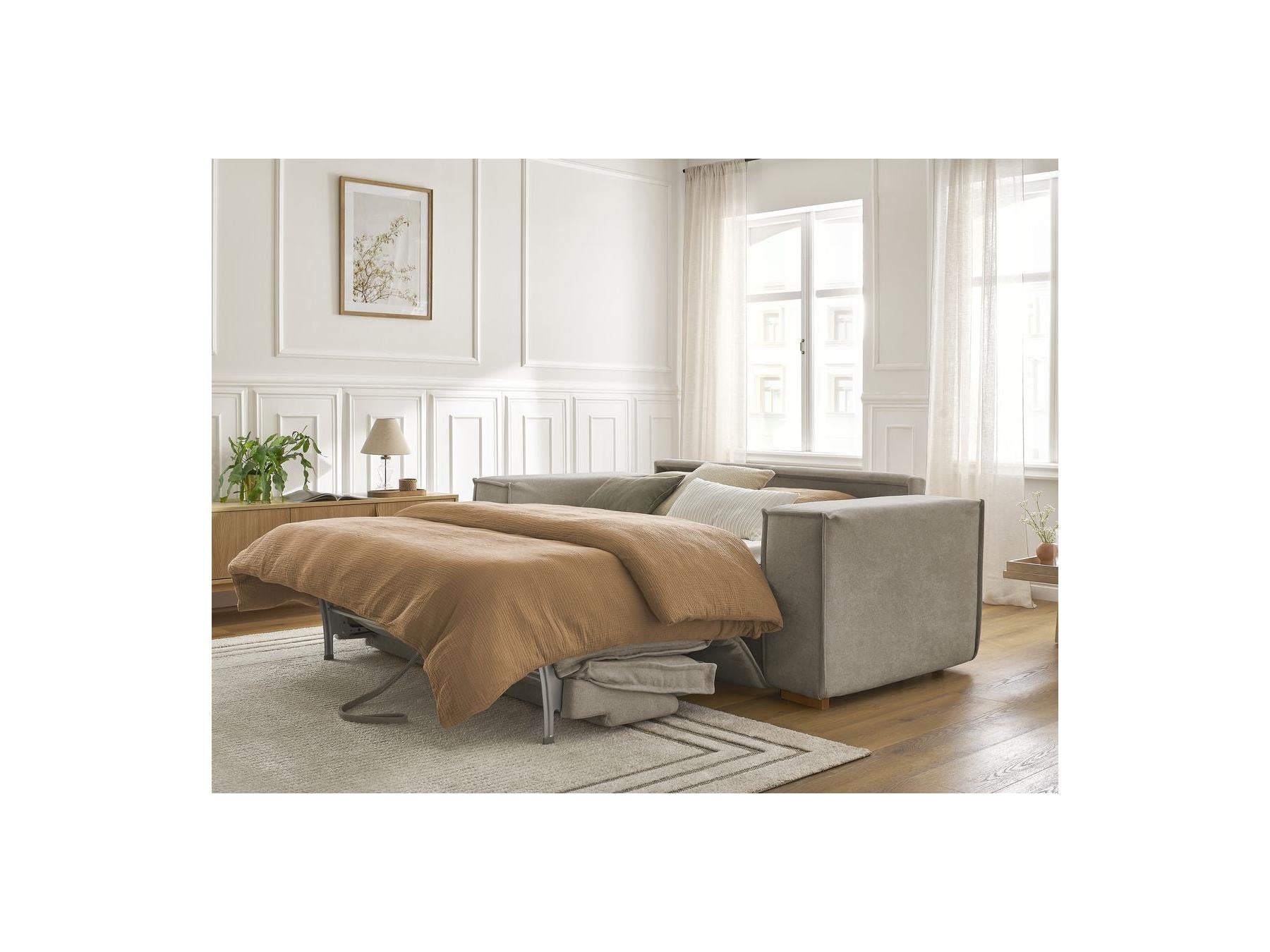 Chelsea - Sofá recto convertible con apertura exprés - Tejido texturizado - 160X200