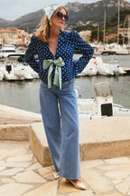 Baptiste Polka Dot Blouse Mossa Sakarli
