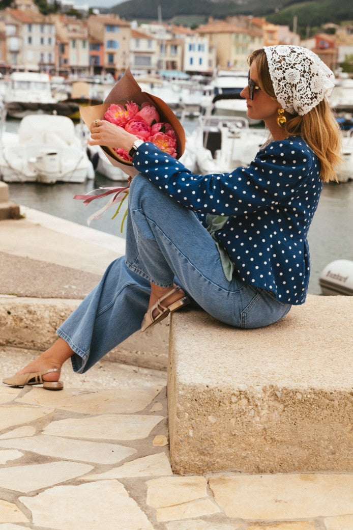 Baptiste Polka Dot Blouse Mossa Sakarli