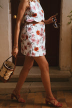 Falda Corta Josse Estampado Anemona
