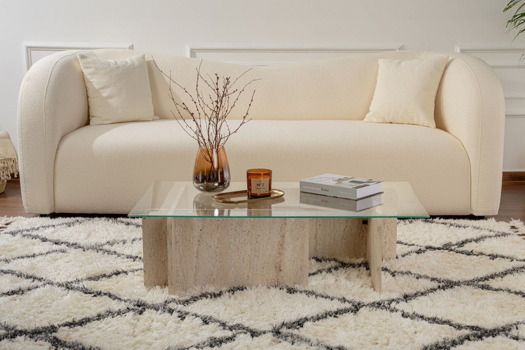 Flavio - Table Basse - Travertine