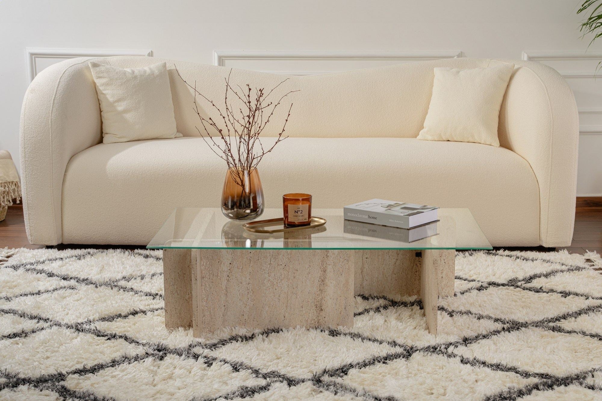 Flavio - Table Basse - Travertine