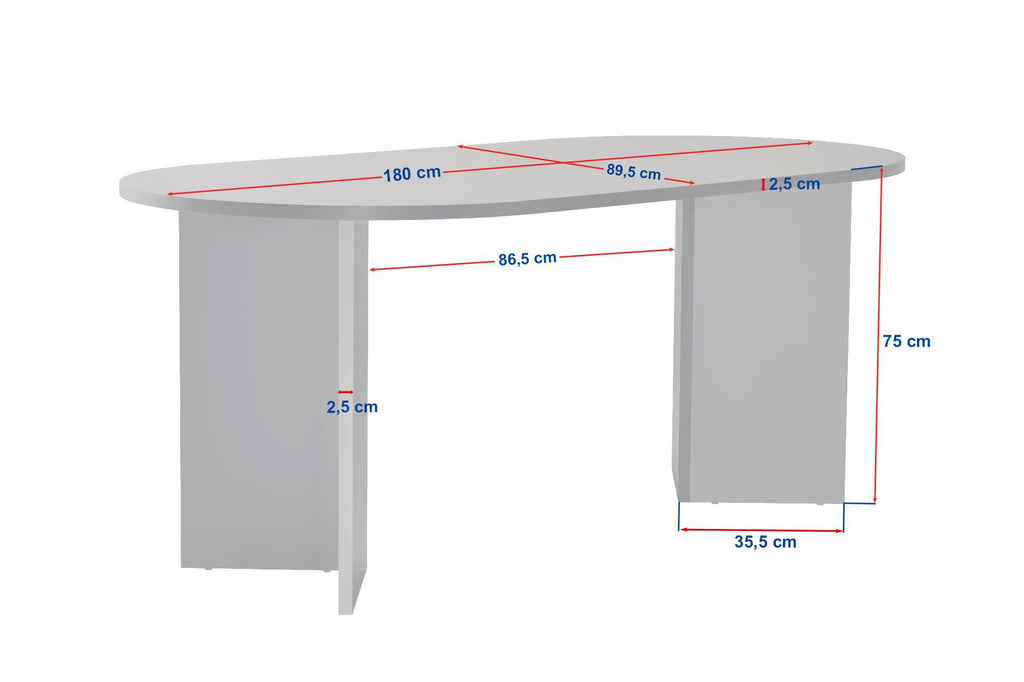 Sablin - Dining Table - Milano Walnut