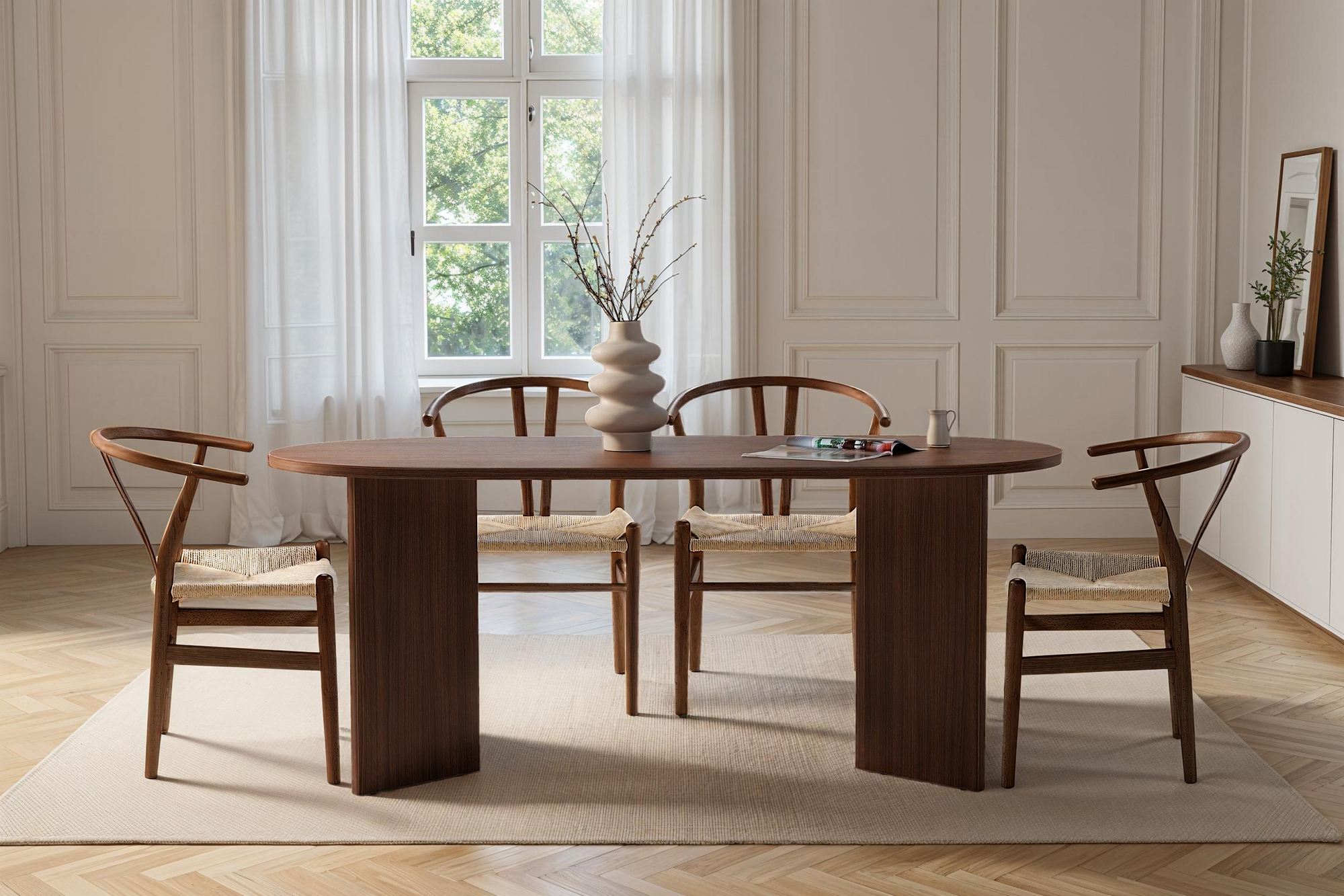Sablin - Dining Table - Milano Walnut