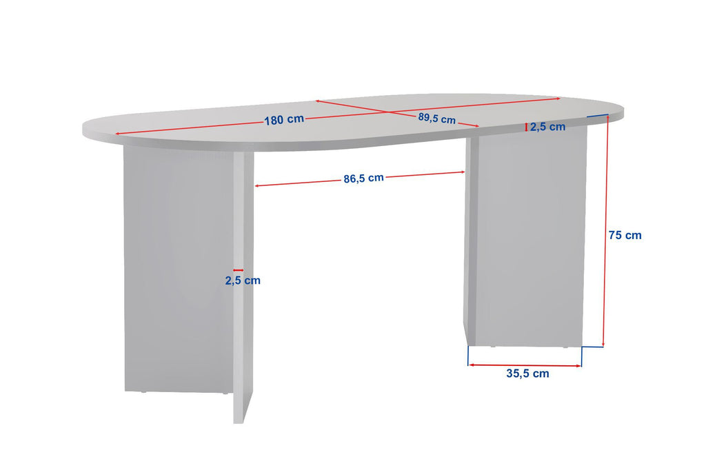 Sablin - Mesa de Comedor - Travertine