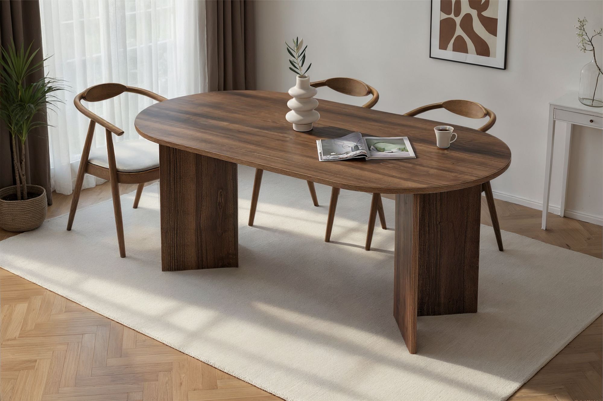 Sablin - Mesa de comedor - Venezia Walnut