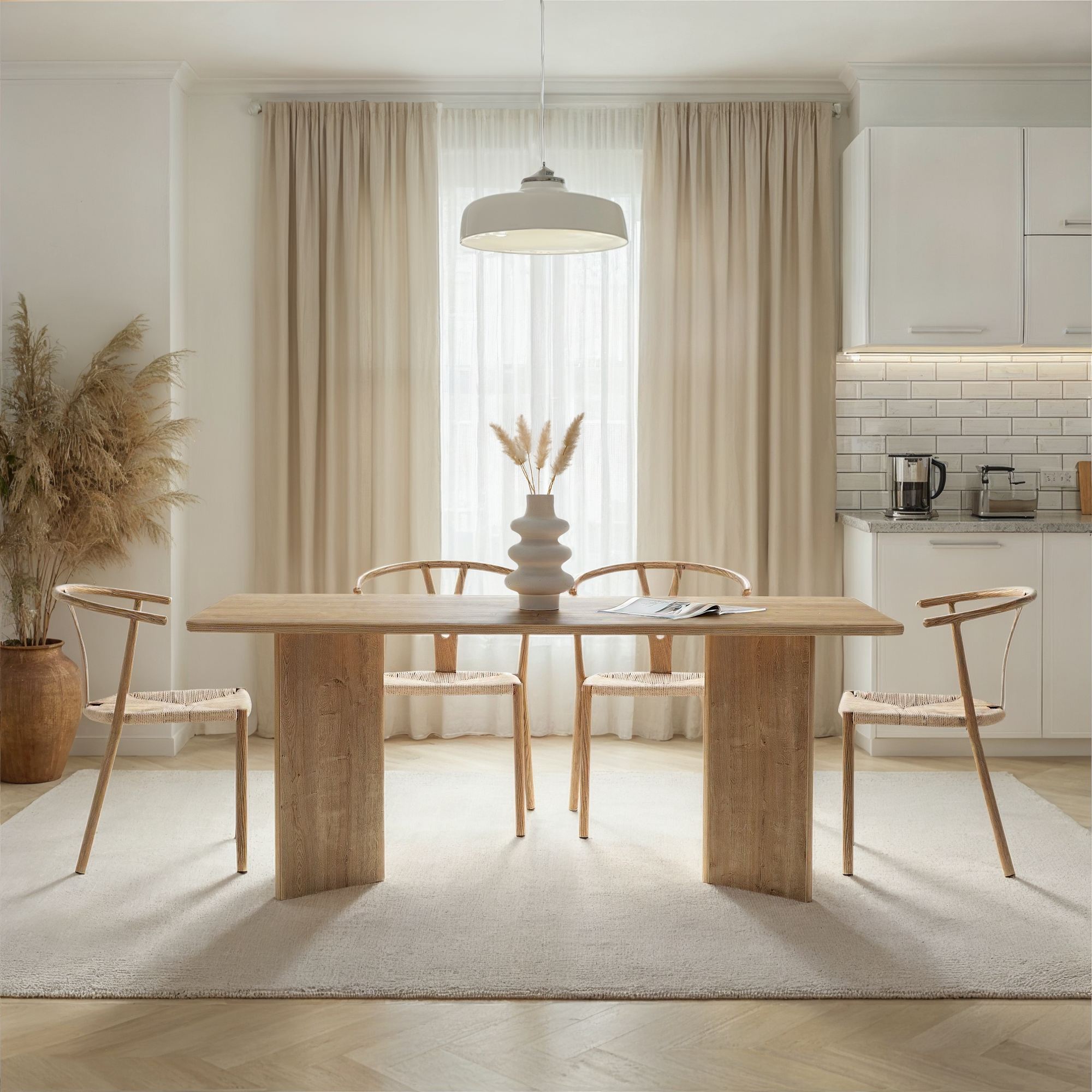 Linza - Dining Table - Honey Oak