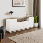 Arista - Console - Blanc/Walnut