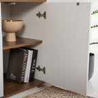 Arista - Console - Blanc/Walnut